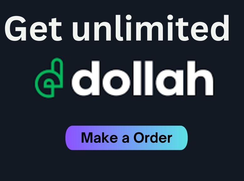 Make a custom order for Dollah.co account
